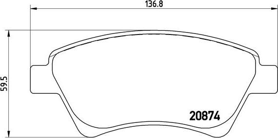 Brembo P 68 034 - Brake Pad Set, disc brake onlydrive.pro