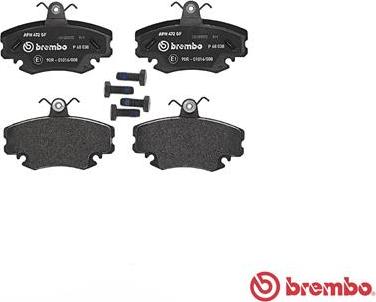 Brembo P 68 038 - Тормозные колодки, дисковые, комплект onlydrive.pro