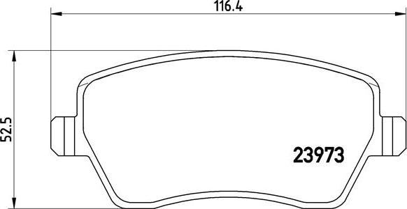 Brembo P 68 033X - Brake Pad Set, disc brake onlydrive.pro