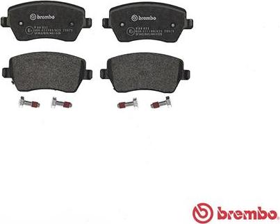 Brembo P 68 033 - Brake Pad Set, disc brake onlydrive.pro