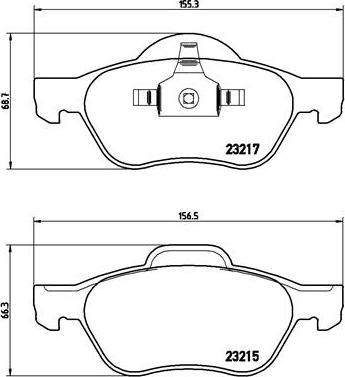 Brembo P 68 029 - Brake Pad Set, disc brake onlydrive.pro