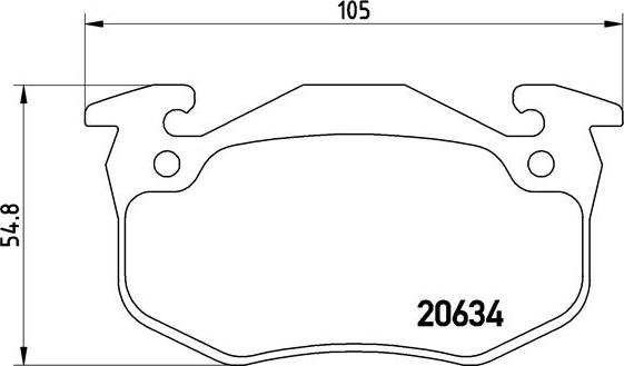 Brembo P 68 020 - Brake Pad Set, disc brake onlydrive.pro