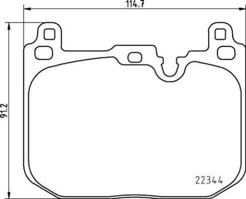 Brembo P 06 097 - Brake Pad Set, disc brake onlydrive.pro