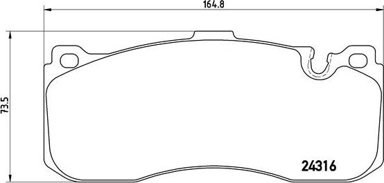 Brembo P 06 041 - Bremžu uzliku kompl., Disku bremzes onlydrive.pro