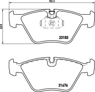 Brembo P 06 043X - Brake Pad Set, disc brake onlydrive.pro