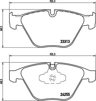 Brembo P 06 055 - Тормозные колодки, дисковые, комплект onlydrive.pro