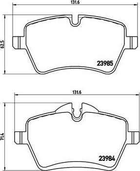 Brembo P 06 051X - Brake Pad Set, disc brake onlydrive.pro