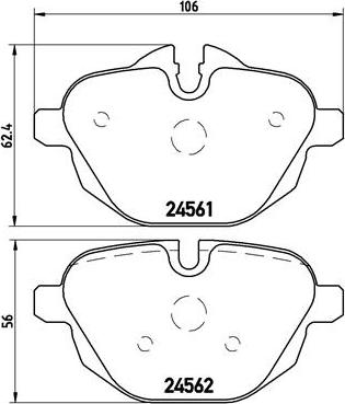 Brembo P 06 064 - Piduriklotsi komplekt,ketaspidur onlydrive.pro