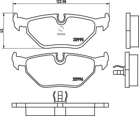 Brembo P 06 011 - Brake Pad Set, disc brake onlydrive.pro