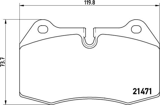 Brembo P 06 018 - Brake Pad Set, disc brake onlydrive.pro