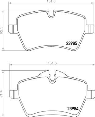 Brembo P 06 086 - Brake Pad Set, disc brake onlydrive.pro