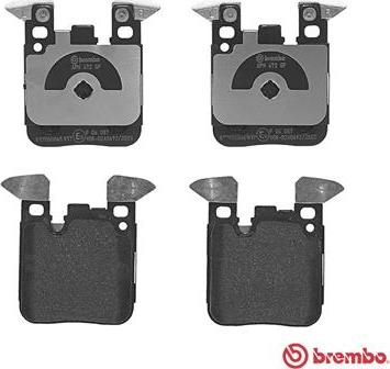 Brembo P 06 087 - Тормозные колодки, дисковые, комплект onlydrive.pro