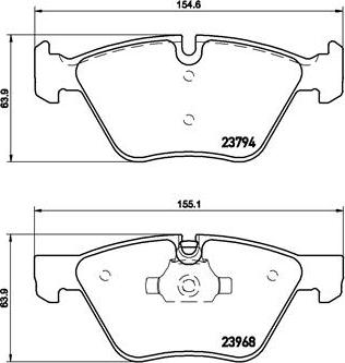 Brembo P 06 036X - Тормозные колодки, дисковые, комплект onlydrive.pro