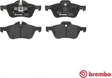 Brembo P 06 030 - Brake Pad Set, disc brake onlydrive.pro