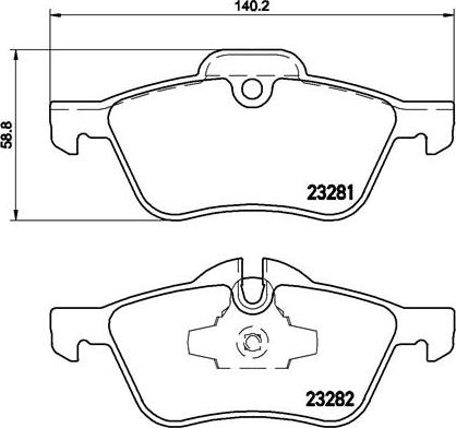 Brembo P 06 030 - Brake Pad Set, disc brake onlydrive.pro