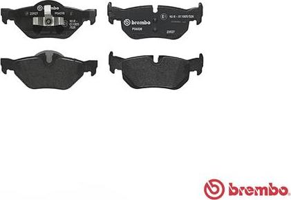 Brembo P 06 038 - Brake Pad Set, disc brake onlydrive.pro