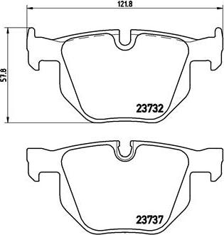 Brembo P 06 033X - Brake Pad Set, disc brake onlydrive.pro