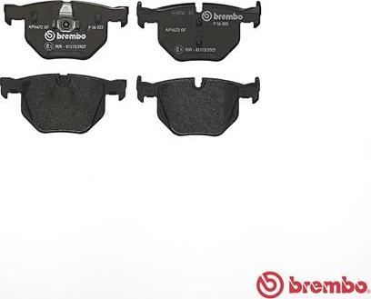 Brembo P 06 033 - Piduriklotsi komplekt,ketaspidur onlydrive.pro