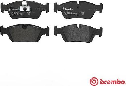 Brembo P 06 024 - Piduriklotsi komplekt,ketaspidur onlydrive.pro