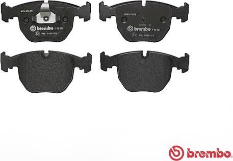 Brembo P 06 021 - Тормозные колодки, дисковые, комплект onlydrive.pro