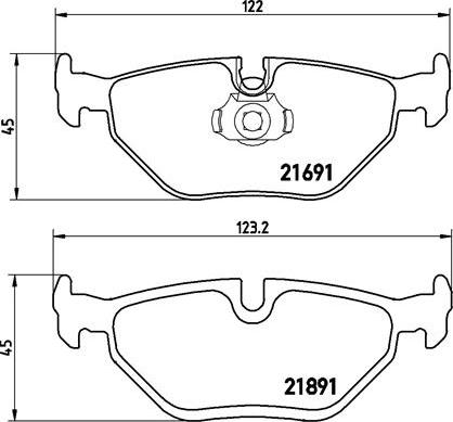 Brembo P 06 023 - Brake Pad Set, disc brake onlydrive.pro