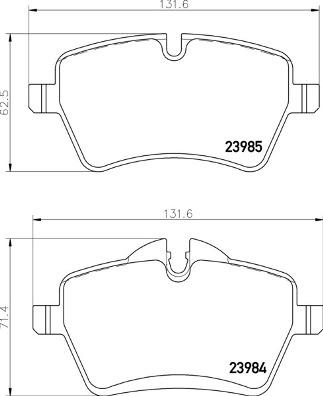 Brembo P 06 104 - Brake Pad Set, disc brake onlydrive.pro