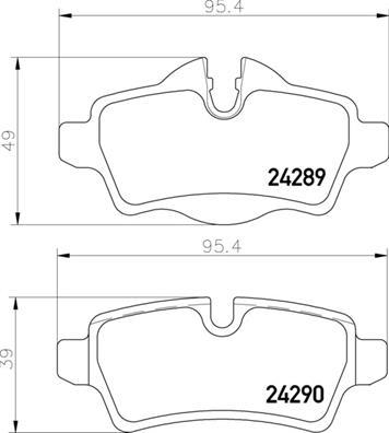 Brembo P 06 103 - Stabdžių trinkelių rinkinys, diskinis stabdys onlydrive.pro