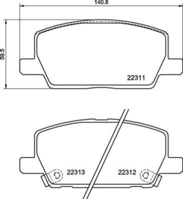 Brembo P 07 012 - Brake Pad Set, disc brake onlydrive.pro