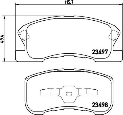 Brembo P 16 008 - Brake Pad Set, disc brake onlydrive.pro