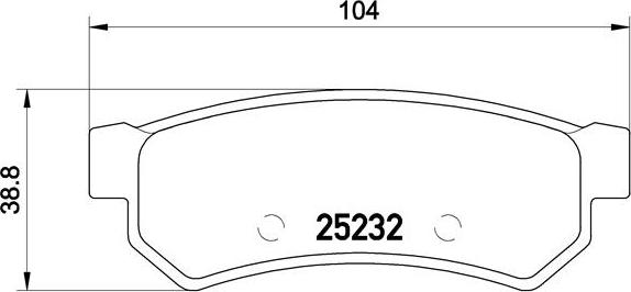 Brembo P 10 053 - Brake Pad Set, disc brake onlydrive.pro