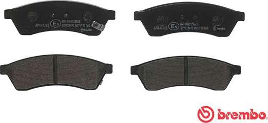 Brembo P 10 060 - Brake Pad Set, disc brake onlydrive.pro