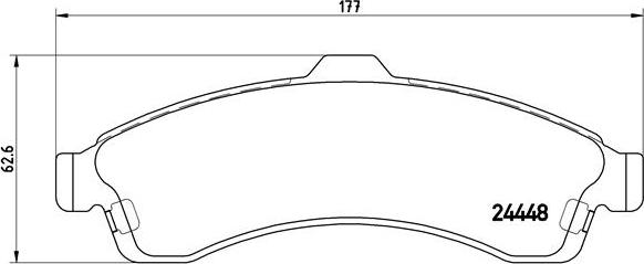 Brembo P 10 009 - Brake Pad Set, disc brake onlydrive.pro