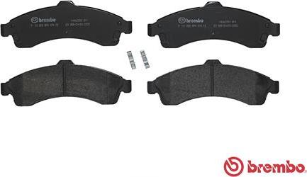 Brembo P 10 009 - Brake Pad Set, disc brake onlydrive.pro