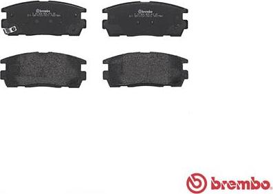 Brembo P 10 004 - Brake Pad Set, disc brake onlydrive.pro