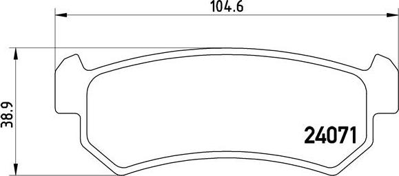 Brembo P 10 001 - Brake Pad Set, disc brake onlydrive.pro