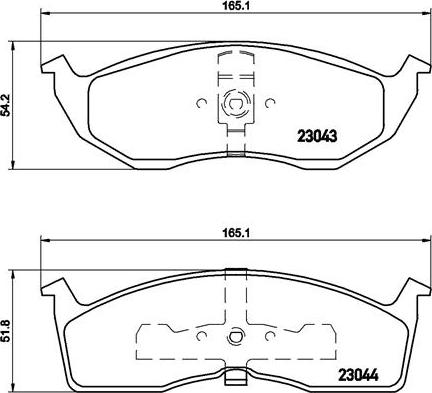 Brembo P 11 008 - Brake Pad Set, disc brake onlydrive.pro