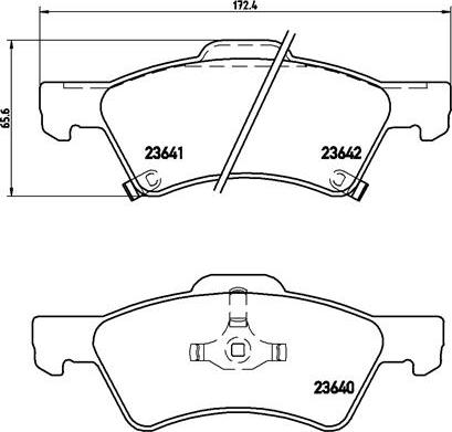 Brembo P 11 015 - Stabdžių trinkelių rinkinys, diskinis stabdys onlydrive.pro