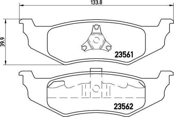 Brembo P 11 010 - Brake Pad Set, disc brake onlydrive.pro