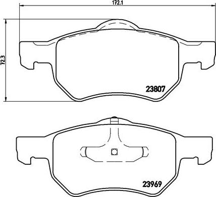 Brembo P 11 013 - Stabdžių trinkelių rinkinys, diskinis stabdys onlydrive.pro