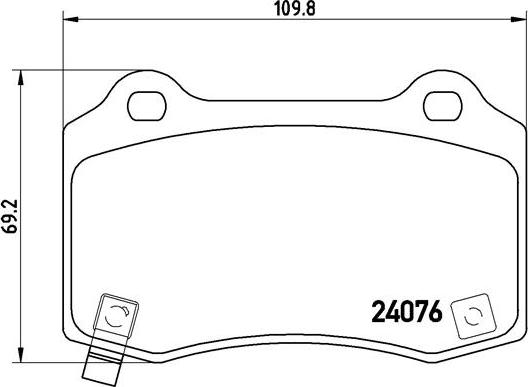 Brembo P 11 024 - Тормозные колодки, дисковые, комплект onlydrive.pro