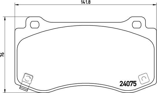 Brembo P 11 023 - Piduriklotsi komplekt,ketaspidur onlydrive.pro