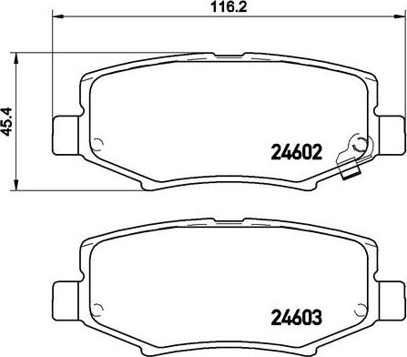 Brembo P 18 024 - Stabdžių trinkelių rinkinys, diskinis stabdys onlydrive.pro