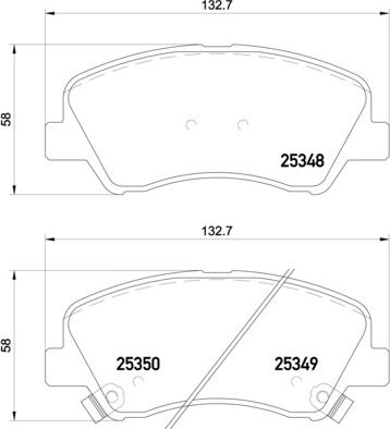 Brembo P 18 025 - Stabdžių trinkelių rinkinys, diskinis stabdys onlydrive.pro