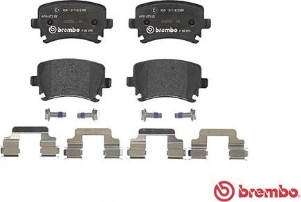 Brembo P 85 095 - Jarrupala, levyjarru onlydrive.pro