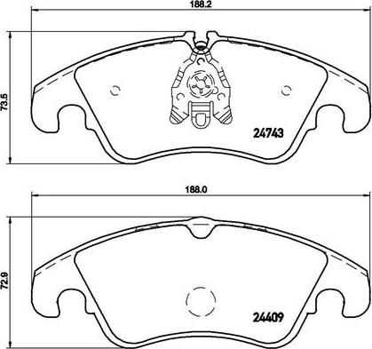 Brembo P 85 098 - Piduriklotsi komplekt,ketaspidur onlydrive.pro