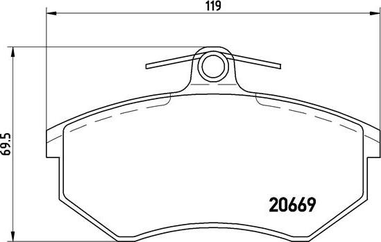 Brembo P 85 092 - Piduriklotsi komplekt,ketaspidur onlydrive.pro