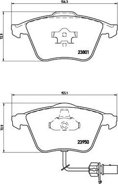 Brembo P 85 097 - Stabdžių trinkelių rinkinys, diskinis stabdys onlydrive.pro