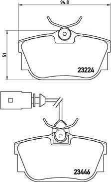 Brembo P 85 046 - Brake Pad Set, disc brake onlydrive.pro