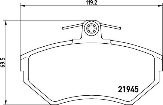 Brembo P 85 042 - Piduriklotsi komplekt,ketaspidur onlydrive.pro