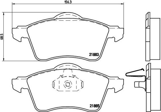 Brembo P 85 047 - Jarrupala, levyjarru onlydrive.pro